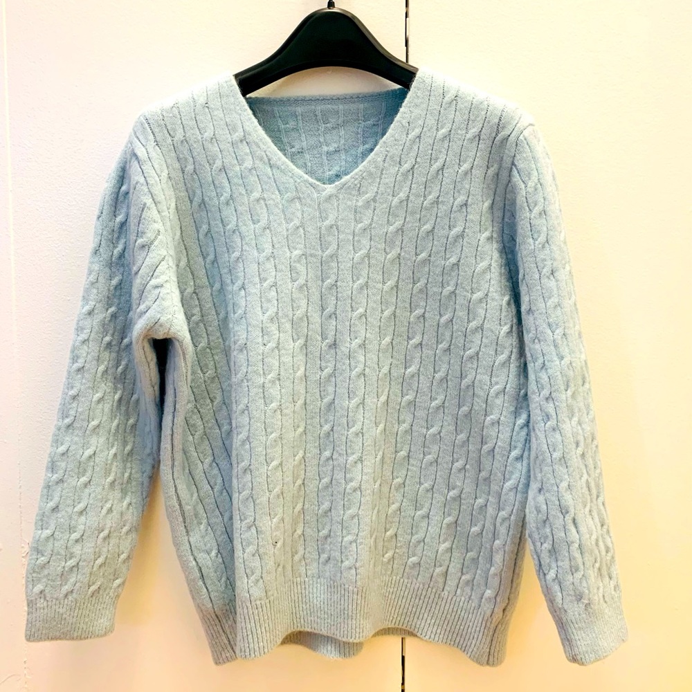 NEW!  Cute pastel blue sweater (0-2)